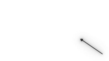 Beyaz arkaplanda ok simgesi