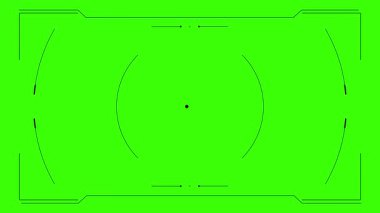 boş ekran ile yeşil dikdörtgen çerçeve