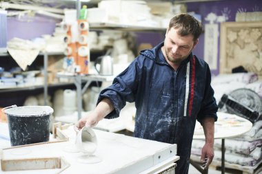Alçıtaşı ürünleri el yapımı üretim süreci Master