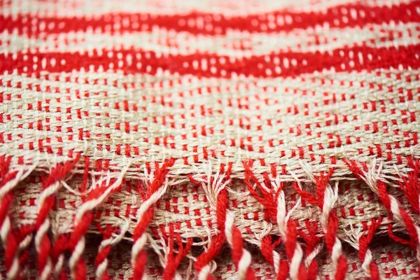 Decoratieve Kleurrijke Handgemaakte Textiel Close — Stockfoto