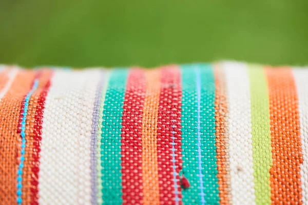 Színes Textíliák Kézzel Készített Műtárgyak Közelről — Stock Fotó