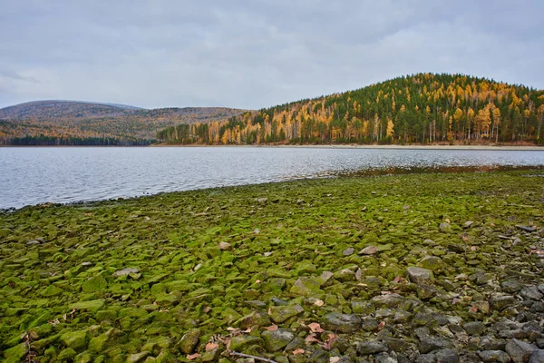 Красивый Природный Фон Горами Озером — стоковое фото