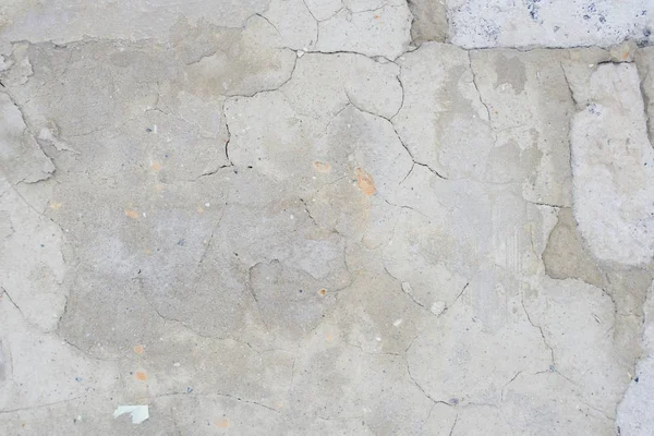 Cemento Abstracto Blanco Agrietado Fondo Pared — Foto de Stock