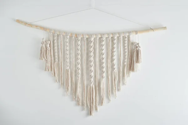 makrome dekorasyon beyaz zemin üzerine izole iç için yakın çekim 