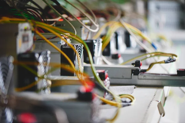 Grubu ile bitcoin cryptocurrency incelemesi için donatım 