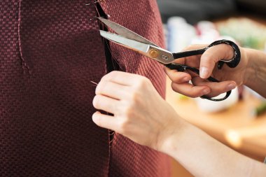 Eller terzi kesme iplik ile manken için makaslar 