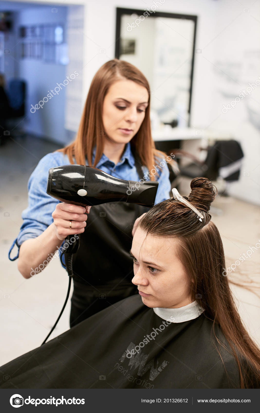 Secador de cabelo barbeiro, cabeleireiro, salão de beleza