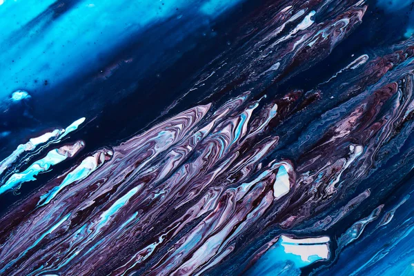 Fondo Abstracto Onda Azul Del Mar Textura Pintura Líquida Arte — Foto de Stock