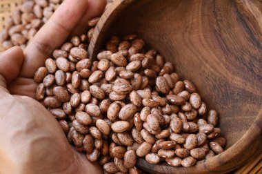 pinto fasulye arka plan için yakın çekim 