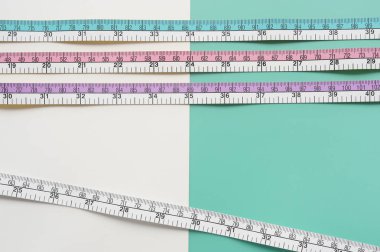 arka plan için ölçü birimi bant yakın çekim