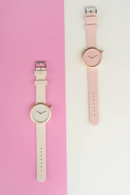 Arkaplan için çok renkli kol saati seti