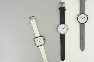 Arka plan için çok renkli kol saatleri kümesi