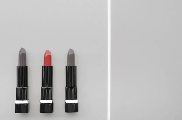 Set Color Lipsticks Background — Stock Photo, Image