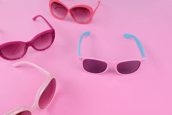 Modern Fashionable Sunglasses Background — Stock Photo, Image