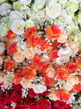 arka plan için yapay gül yakın çekim