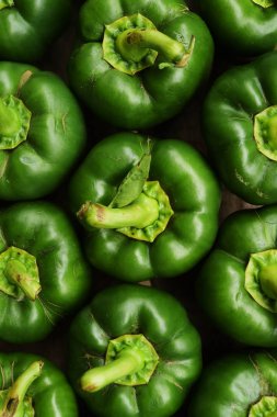 arka plan için yeşil tatlı biber, yakın çekim