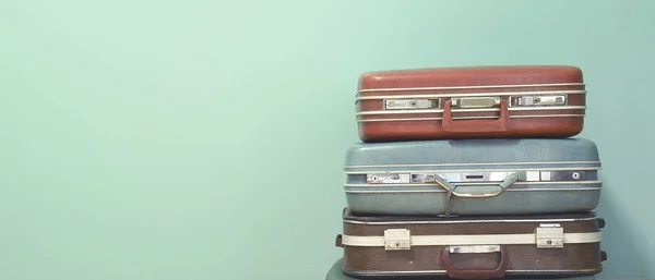 Arka plan için seyahat için Vintage çanta