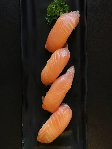 Sushi Salmón Comida Japonesa —  Fotos de Stock