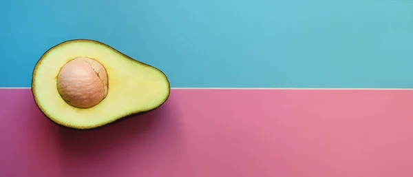 Nahaufnahme Der Halbierten Avocado Für Hintergrund — Stockfoto