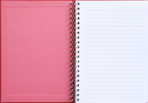 Close Van Notebook Geïsoleerd Witte Achtergrond — Stockfoto