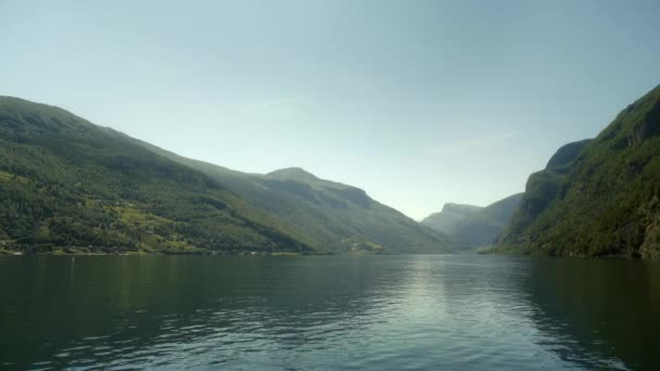 Krásné Fjordy Norska Tento Krásný Záběr Fjordy Norsku Byl Natočen — Stock video