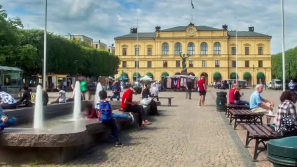 Karlstad Uma Pequena Cidade Suécia — Vídeo de Stock