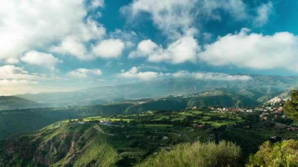 Gran Canaria Spanya Tarafından Afrika Kıyıları Ait Kanarya Adaları Büyük — Stok video