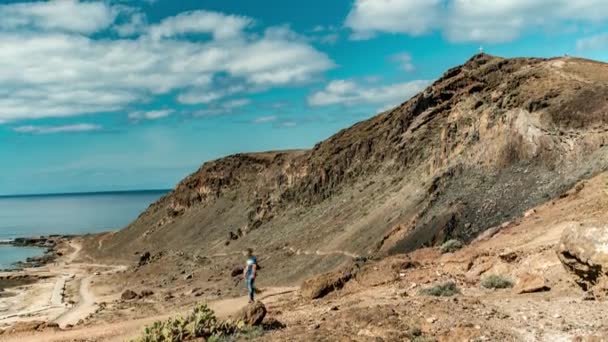 Gran Canaria Largest Canary Islands Owned Spain Coast Africa Island — Stock Video