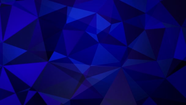 Triangle bleu animé Fond Fractal — Video