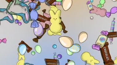 Bu animasyon Candy arka planı el yapımı photoshop ile çizilmiş ve After Effects filminde canlandırılmıştır. Herhangi bir proje için mükemmel.