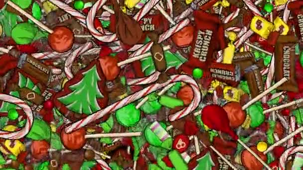 Este Cenário Animado Candy Foi Desenhado Mão Photoshop Animado Effects — Vídeo de Stock