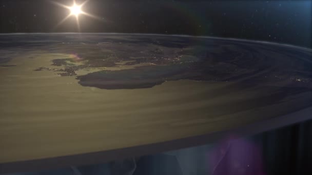 Flat Earth Society Een Groeiende Beweging Die Gelooft Dat Aarde — Stockvideo