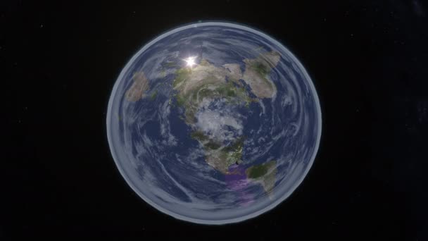 Товариство Плоскої Землі Зростаючий Рух Який Вважає Землю Плоскою Діаграма — стокове відео