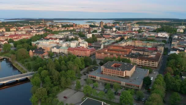 Diese Schöne Luftaufnahme Wurde Schweden Mit Der Mavic Pro Aufgenommen — Stockvideo