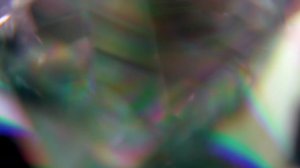 Tento Detailní Záběr Diamantu Ideální Pro Pozadí Vizuální Efekt Nebo — Stock video