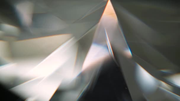 Közeli Kép Egy Gyémánt Tökéletes Háttér Vizuális Hatás Vagy Hűvös — Stock videók