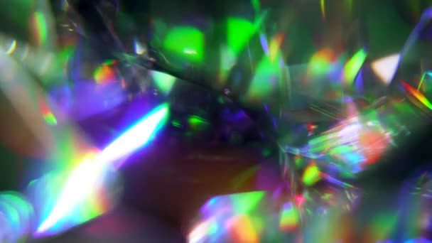 Denna Närbild Diamant Perfekt För Bakgrund Visuell Effekt Eller Coolt — Stockvideo