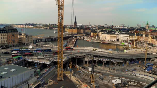 Stockholm Sveç Zengin Kültürü Eşsiz Klasik Mimarisi Olan Güzel Bir — Stok video