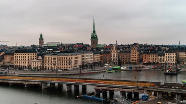 Stockholm Sveç Zengin Kültürü Eşsiz Klasik Mimarisi Olan Güzel Bir — Stok video