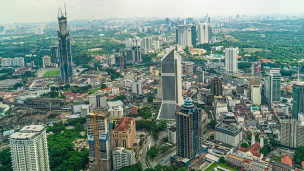 Куала Лумпур Малайзія Хвалиться Сяючими Хмарочосами Колоніальною Архітектурою Чарівними Місцевими — стокове відео