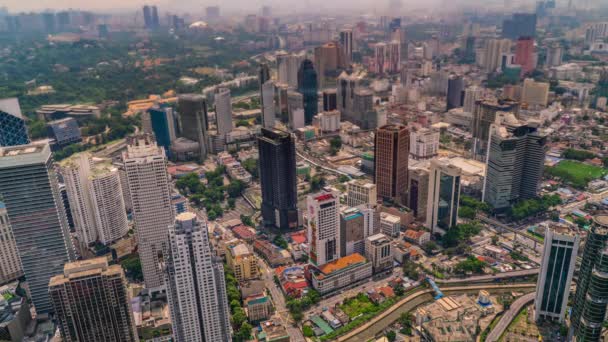 Куала Лумпур Малайзія Хвалиться Сяючими Хмарочосами Колоніальною Архітектурою Чарівними Місцевими — стокове відео