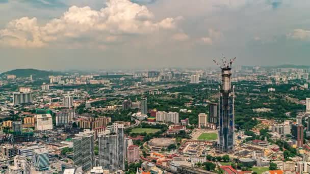 Kuala Lumpur Malezja Szczyci Się Błyszczącymi Drapaczami Chmur Architekturą Kolonialną — Wideo stockowe