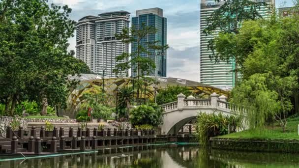 Kuala Lumpur Malaisie Possède Des Gratte Ciel Lumineux Une Architecture — Video