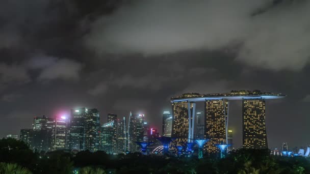 Singapur Jest Niezwykle Pięknym Nowoczesnym Miastem Którym Mieszczą Się Jedne — Wideo stockowe