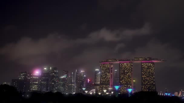 Singapore Extremt Vacker Modern Stad Som Värd För Några Världens — Stockvideo