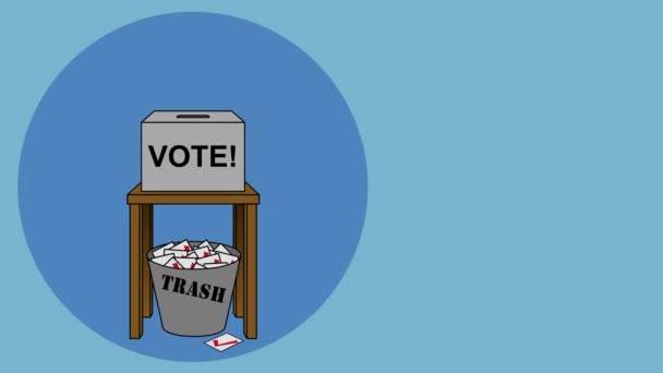 Εκλογών Rigging 2020 Κινούμενα Σχέδια Εκλογών — Αρχείο Βίντεο