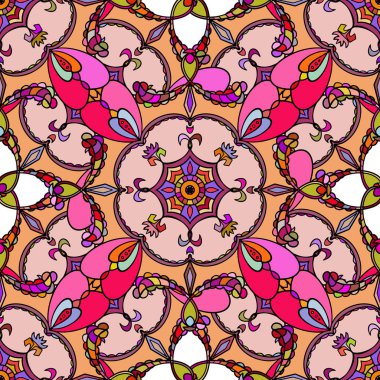 Vektör. Vintage sorunsuz doku. model pembe