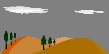 Bu soyut arkaplan resmi canlı, akışkan ve dinamik bir görsel bileşim oluşturmak için retro renkleri doğal renklerle harmanlayarak organik şekillerde kalın ve katmanlanmış renk dalgalarını içerir..