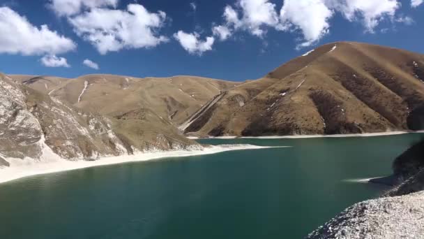 Belle Vue Sur Montagne Ozy Eau Bleue Entre Les Pentes — Video