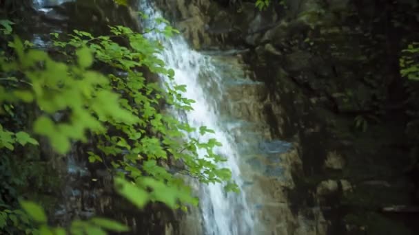 Beautiful Valt Bergen Wilde Natuur Van Noordelijke Kaukasus — Stockvideo